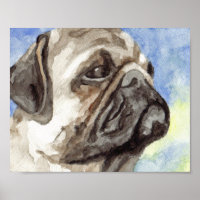 Portrait carlin aquarelle