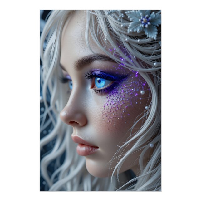 Poster Portrait céleste brodé (Devant)