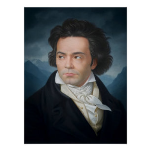 Poster Portrait classique de Beethoven