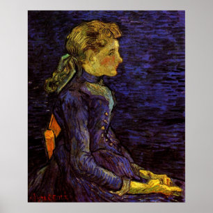 Poster Portrait d'Adeline Ravoux par Vincent van Gogh