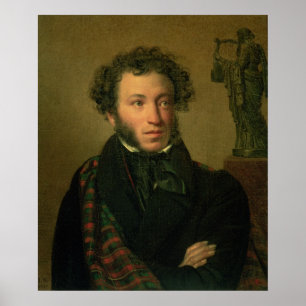 Poster Portrait d'Alexandre Pushkin, 1827