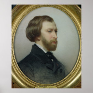 Poster Portrait d'Alfred de Musset 1854