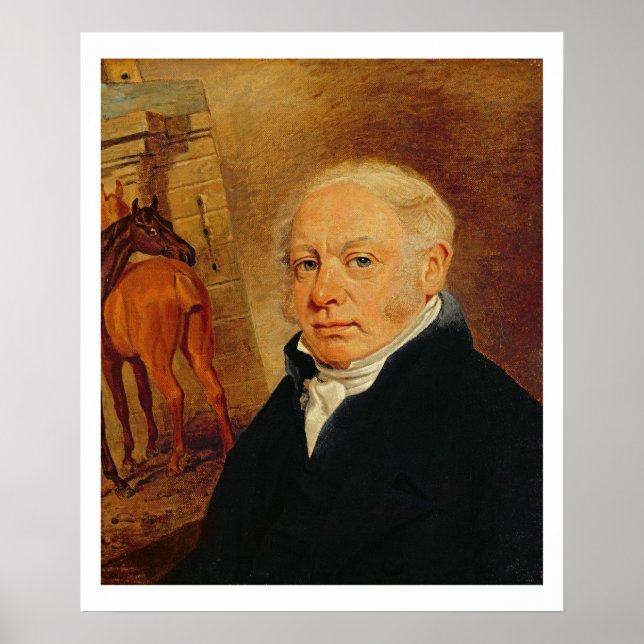 Poster Portrait de Ben Marshall (1767-1835) (huile sur ca (Devant)