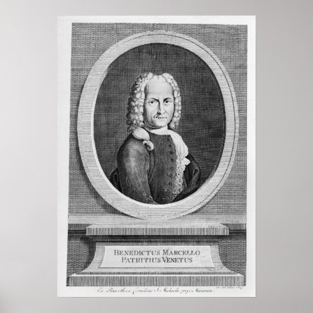 Poster Portrait de Benedetto Marcello (Devant)
