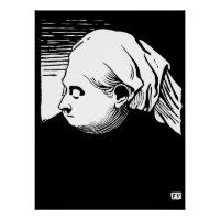 Portrait de bois de la reine Victoria