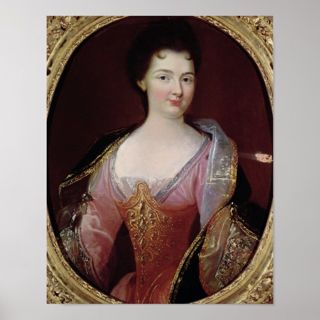 Poster Portrait de Claudine Alexandrine Guerin (Devant)