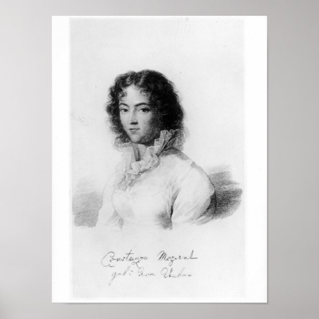 Poster Portrait de Constanze Mozart 1828 (Devant)