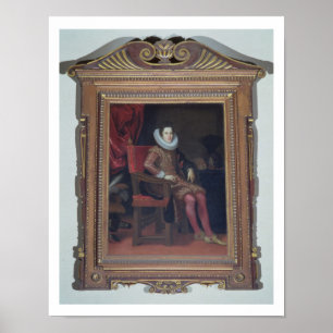 Poster Portrait de Cosimo II de'Medici (1590-1621) (huile