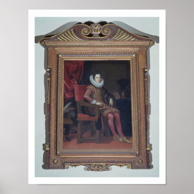 Poster Portrait de Cosimo II de'Medici (1590-1621) (huile (Devant)