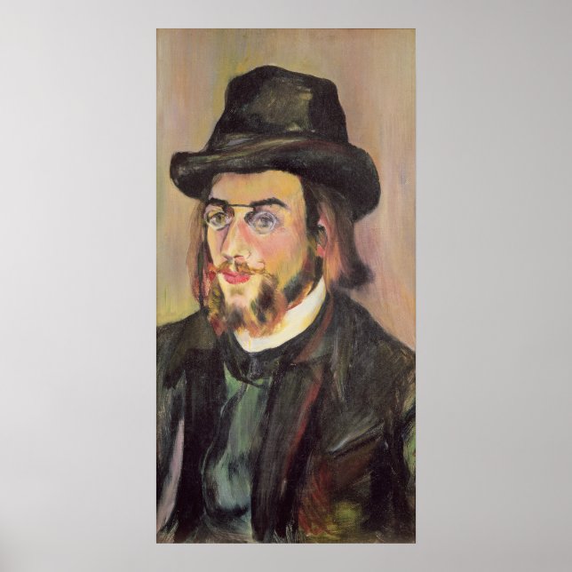 Poster Portrait de Erik Satie c.1892 (Devant)