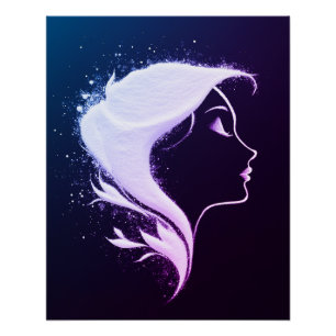 Poster Portrait de femme Abstraite