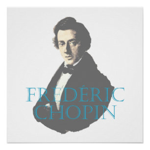 Poster Portrait de Frédéric Chopin