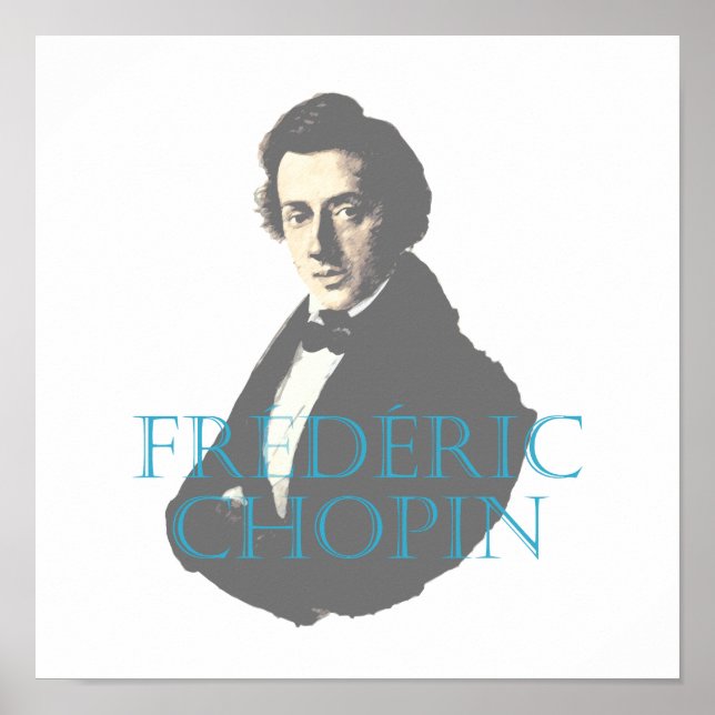Poster Portrait de Frédéric Chopin (Devant)