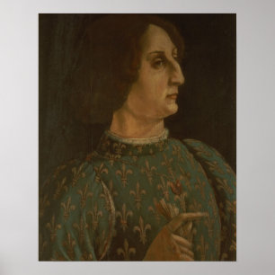 Poster Portrait de Galeazzo Mario Sforza (1444-76) c.1471