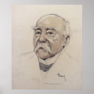 Poster Portrait de Georges Clemenceau