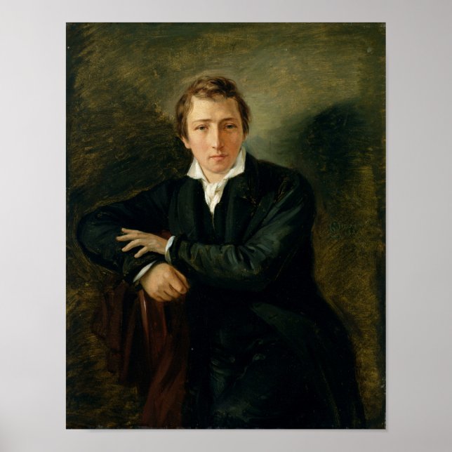 Poster Portrait de Heinrich Heine 1831 (Devant)