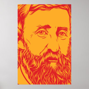 Poster Portrait de Henry David Thoreau