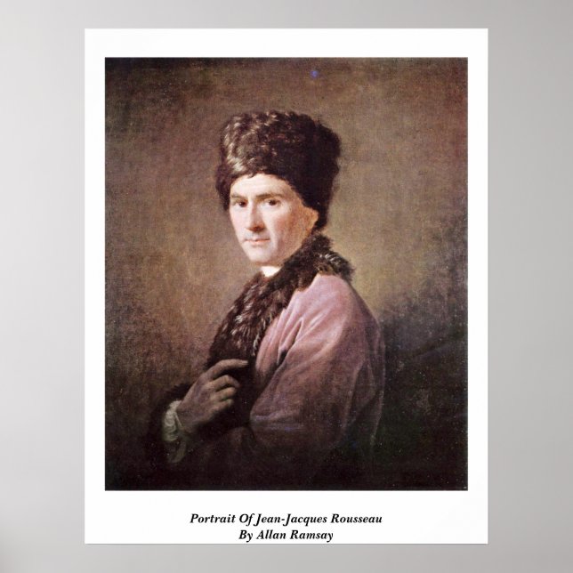 Poster Portrait De Jean-Jacques Rousseau Par Allan Ramsay (Devant)