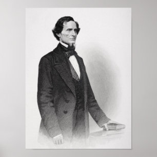 Poster Portrait de Jefferson Davis