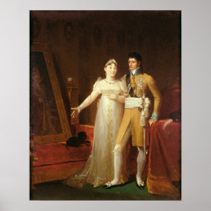 Poster Portrait de Jerome Bonaparte et son épouse