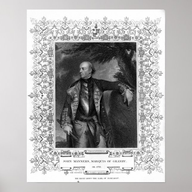Poster Portrait de John Manners, marquis de Granby (Devant)