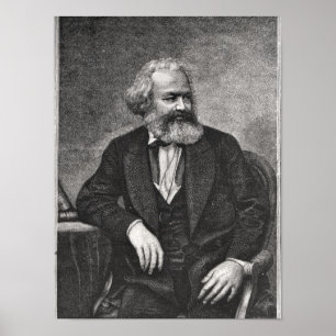 Poster Portrait de Karl Marx 1857