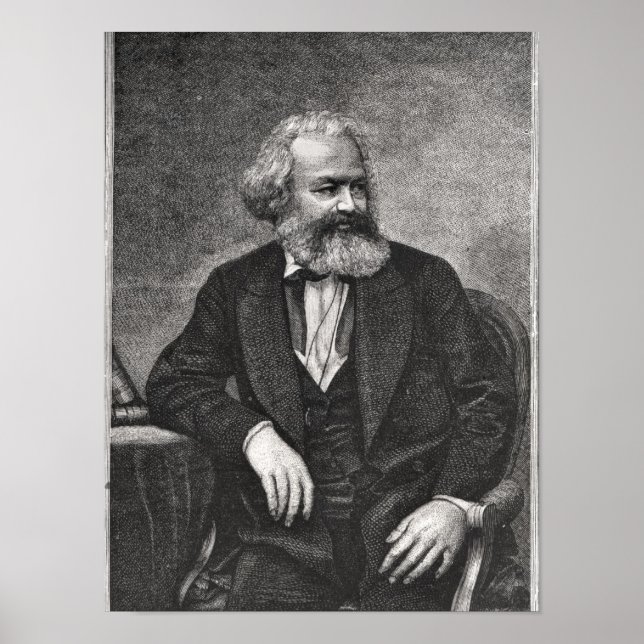 Poster Portrait de Karl Marx 1857 (Devant)