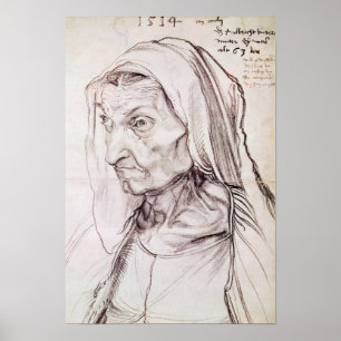 Poster Portrait de la mère de l'artiste, 1514
