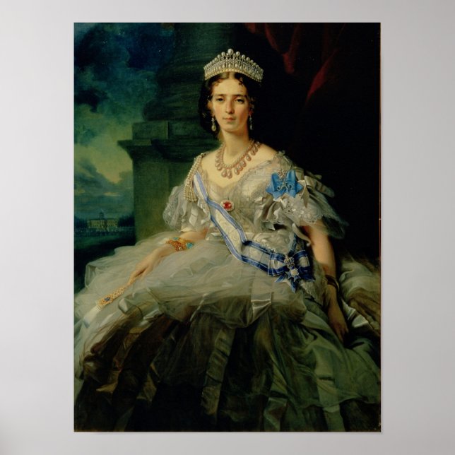 Poster Portrait de la princesse Tatiana Alexanrovna (Devant)