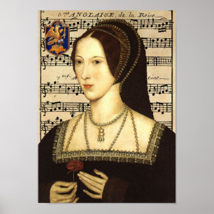 Poster Portrait de la reine Anne Boleyn