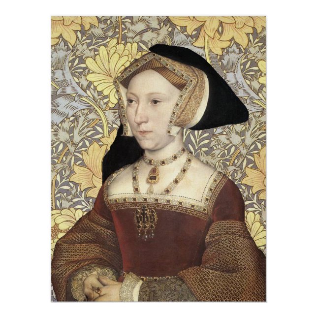 Poster Portrait de la reine Jane Seymour d'Angleterre (Devant)