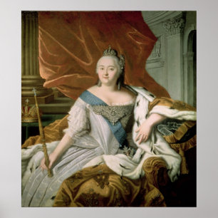 Poster Portrait de l'impératrice Elizabeth Petrovna