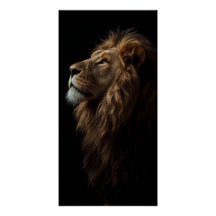 Portrait de Lion Majestueux Force & Confiance Roya