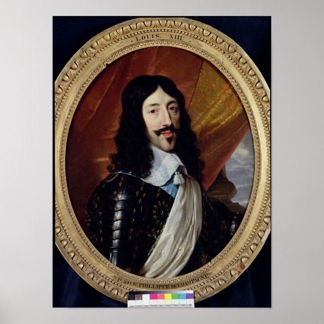 Poster Portrait de Louis XIII après 1610 (Devant)