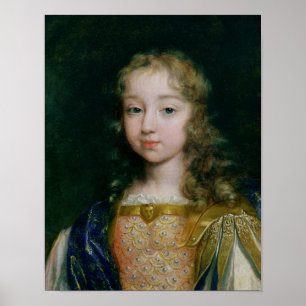 Poster Portrait de Louis XIV enfant