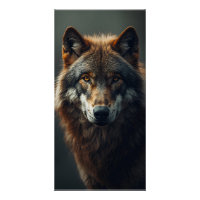 Portrait de Loup Majestueux Force & Confiance Roya