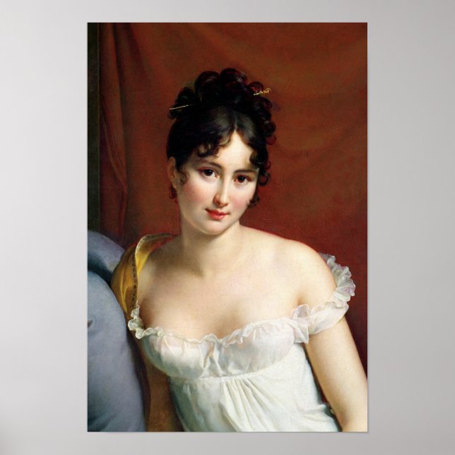 Poster Portrait de Madame Recamier (Devant)