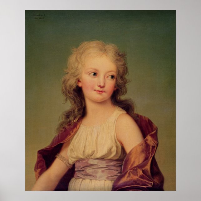 Poster Portrait de Marie-Thérèse Charlotte de France (Devant)