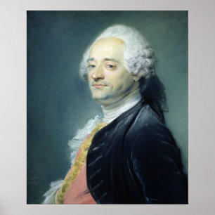 Poster Portrait de Maurice Quentin de la Tour, 1750