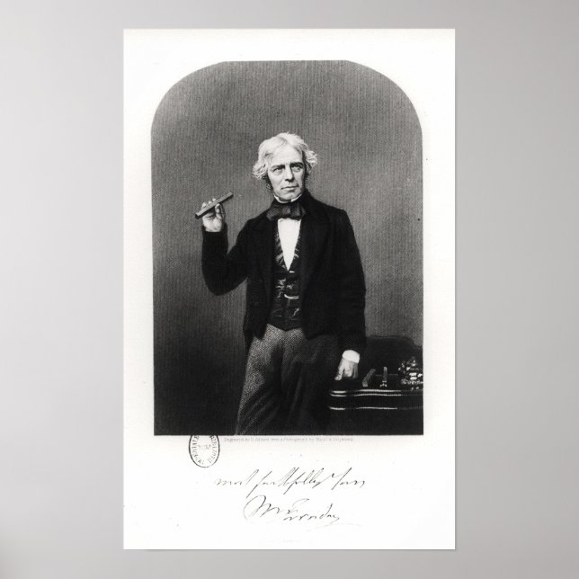 Poster Portrait de Michael Faraday (Devant)