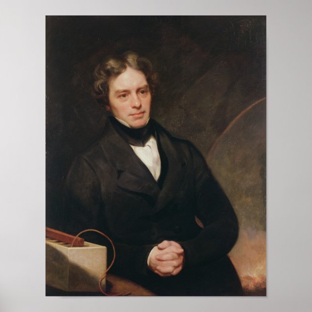 Poster Portrait de Michael Faraday 1841-42 (Devant)