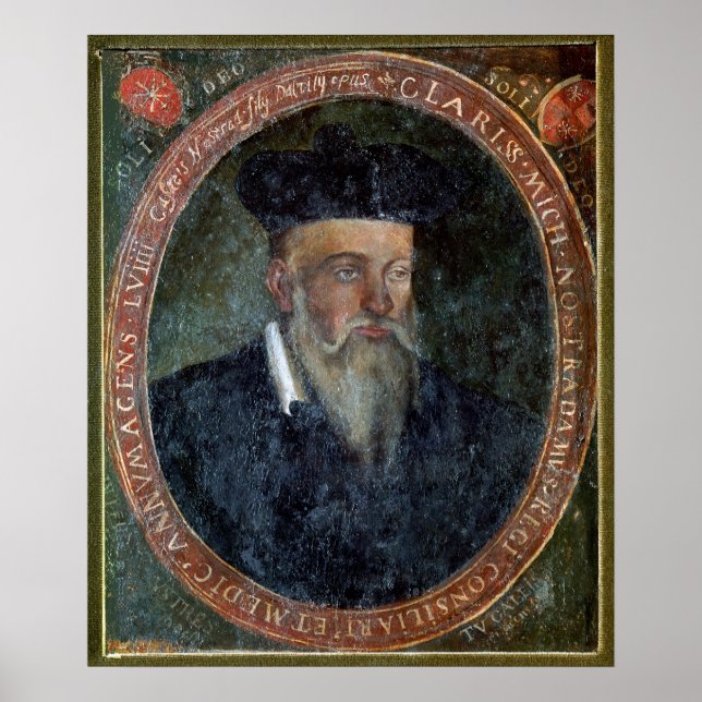 Poster Portrait de Michel de Nostradame (Devant)