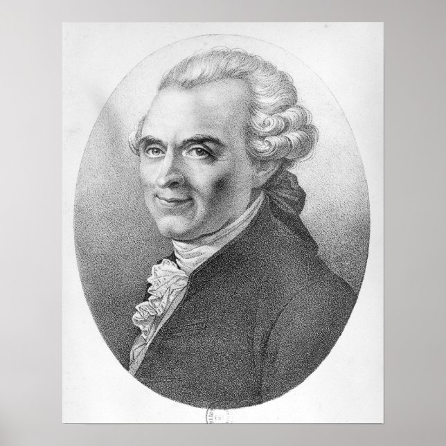 Poster Portrait de Michel-Jean Sedaine (Devant)