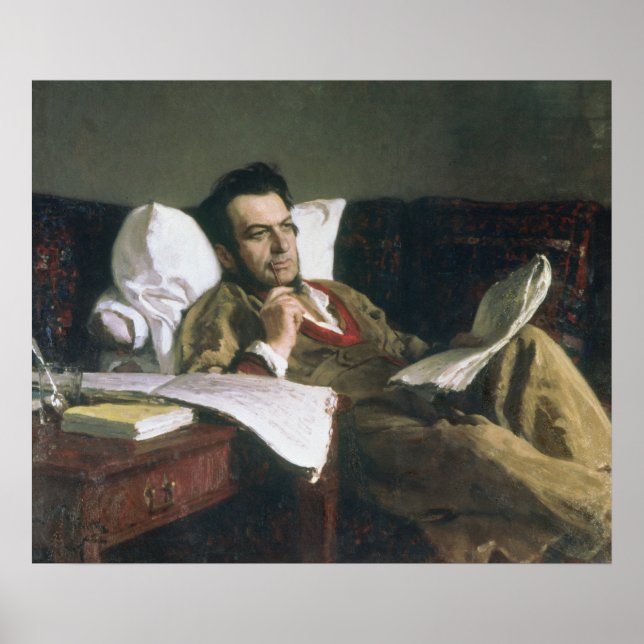 Poster Portrait de Mikhaïl Glinka (Devant)