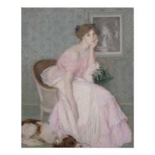 Poster Portrait de Miss Ella Carmichael par Aman-Jean