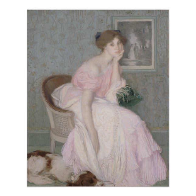 Poster Portrait de Miss Ella Carmichael par Aman-Jean (Devant)