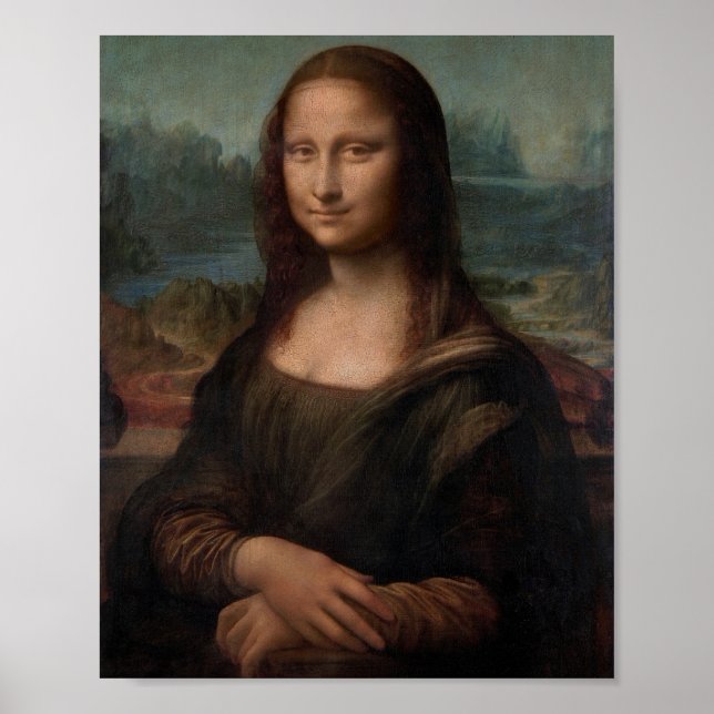 Poster Portrait de Mona Lisa de Léonard de Vinci (Devant)