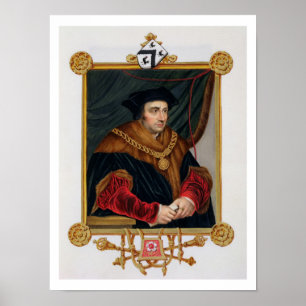 Poster Portrait de monsieur Thomas More (1478-1535) de