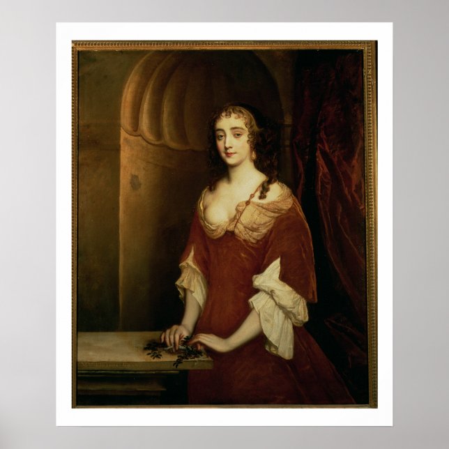 Poster Portrait de Nell Gwynne (1650-87), mistre (Devant)