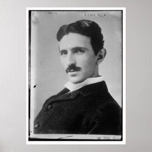 Poster Portrait de Nikola Tesla